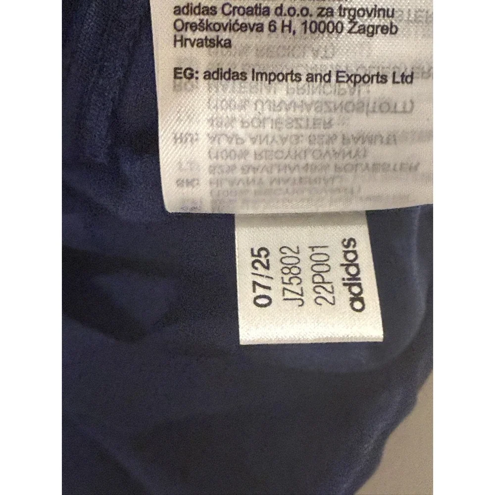 adidas AFC LF TT Track Jacket Men's XL Arsenal Navy Blue Yellow JZ5802
